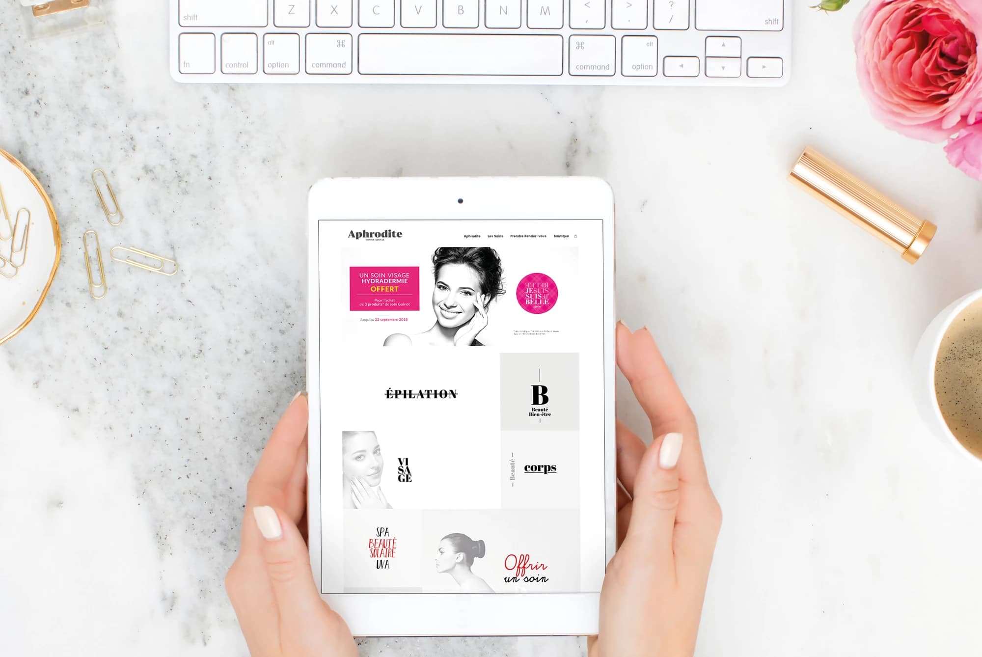 Aphrodite : parcours de soins sur tablette, mise en situation