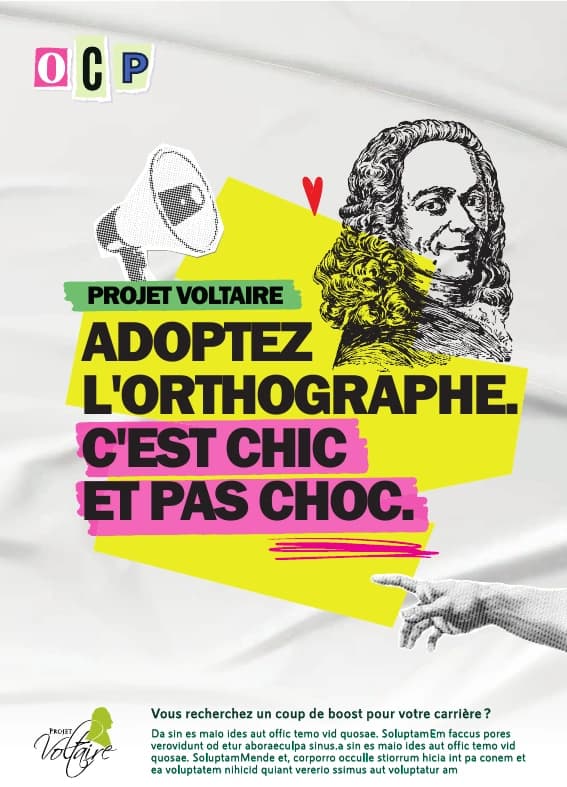 Projet Voltaire : Adoptez l’orthographe