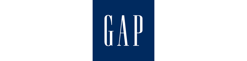 Logo GAP (carré bleu marine, version 1990 restaurée)